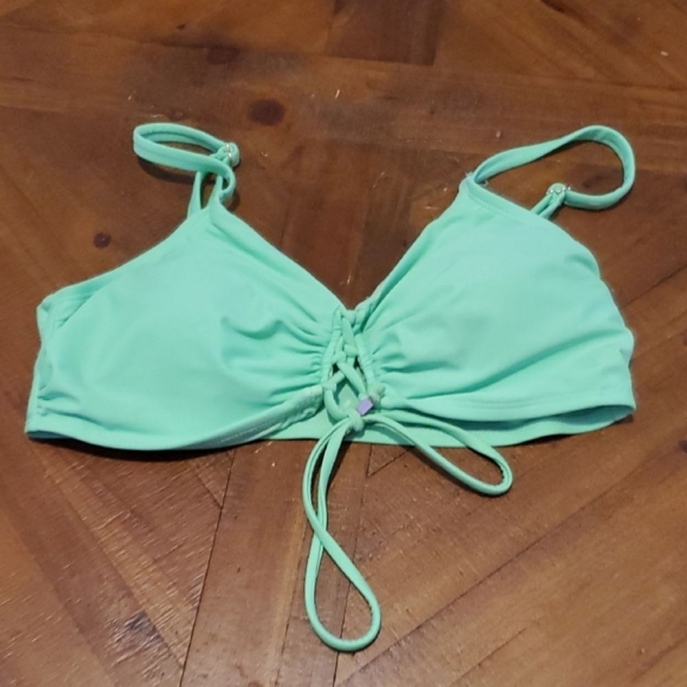 Time and Tru Mint Green Bikini Top
